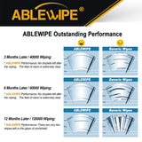 ABLEWIPE 28" + 18" Windshield Wiper Blades, replacement for J U Style Window Wiper, Universal Fit Car Front Windscreen, Set of 2