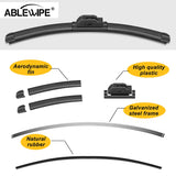 ABLEWIPE 20"+20" Fit For BMW 325es 1986-1987, Windshield Wiper Blades, Set of 2
