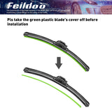 Feildoo Windshield Wiper Blades fit for BMW 530e 2018 26" + 18"  Wiper Blade (SET of 2)