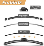 Feildoo Windshield Wiper Blades fit for BMW 530e 2018 26" + 18"  Wiper Blade (SET of 2)