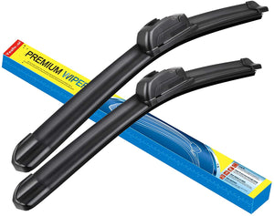 Windshield wiper blades, Beam Wiper Bracketless Beam J U Hook Wiper Blades (set of 2)