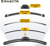 Erasior Windshield Wiper Blades fit for BMW 750i 2010 26" + 17"  Wiper Blade (SET of 2)