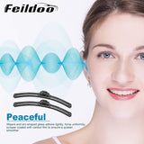 Feildoo Windshield wiper blades, Beam Wiper Bracketless Beam J U Hook Wiper Blades (set of 2)